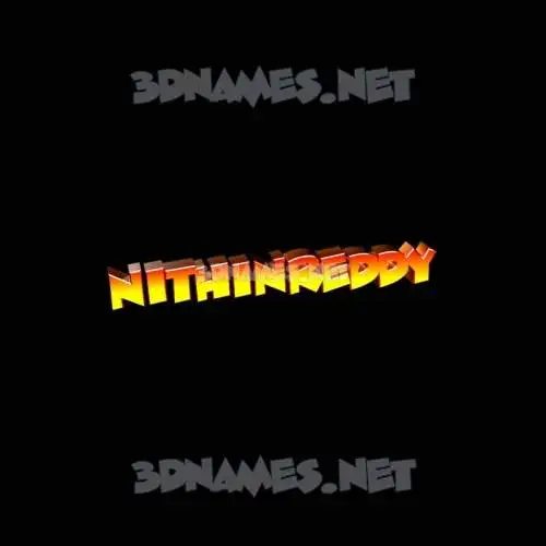 nithinreddy in Black Background style - 3D name wallpaper nithinreddy in Black Background style - 3D name wallpaper