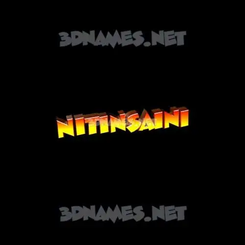 nitinsaini in Black Background style - 3D name wallpaper nitinsaini in Black Background style - 3D name wallpaper