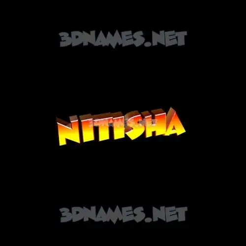 nitisha in Black Background style - 3D name wallpaper nitisha in Black Background style - 3D name wallpaper