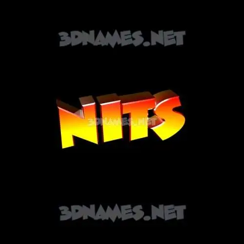 nits in Black Background style - 3D name wallpaper nits in Black Background style - 3D name wallpaper