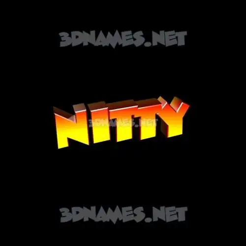 nitty in Black Background style - 3D name wallpaper nitty in Black Background style - 3D name wallpaper