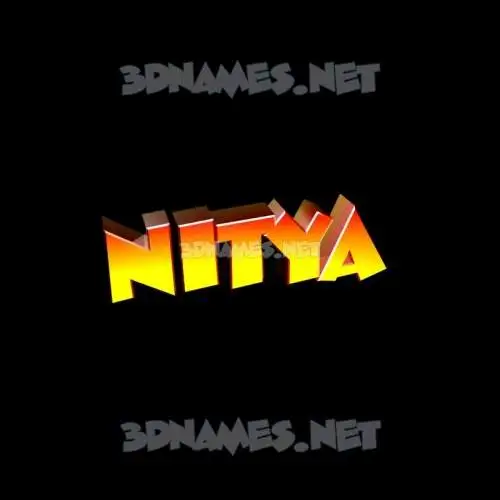 nitya in Black Background style - 3D name wallpaper