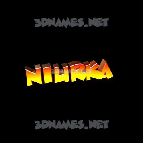 niurka in Black Background style - 3D name wallpaper