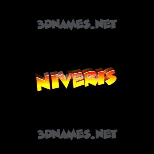 niveris in Black Background style - 3D name wallpaper niveris in Black Background style - 3D name wallpaper