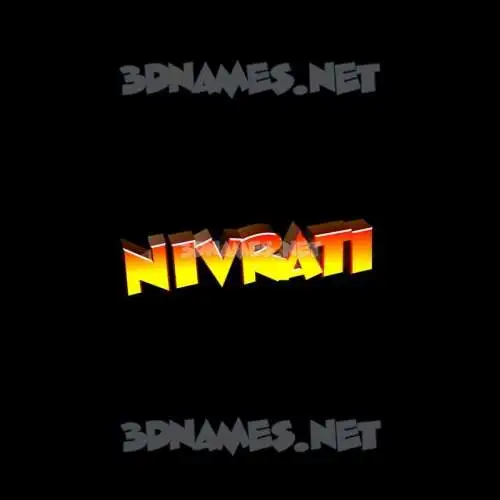 nivrati in Black Background style - 3D name wallpaper