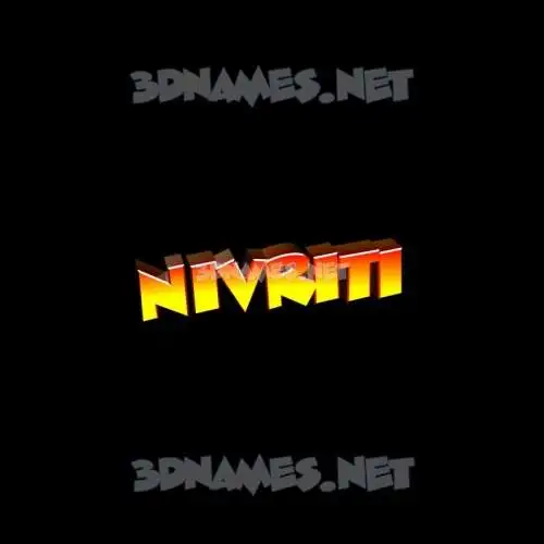 nivriti in Black Background style - 3D name wallpaper