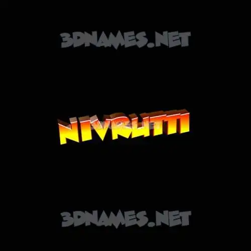 nivrutti in Black Background style - 3D name wallpaper nivrutti in Black Background style - 3D name wallpaper