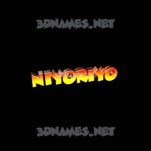 niyoriyo in Black Background style - 3D name wallpaper niyoriyo in Black Background style - 3D name wallpaper
