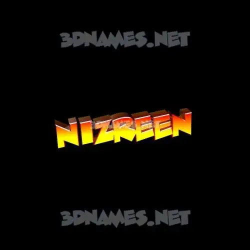 nizreen in Black Background style - 3D name wallpaper nizreen in Black Background style - 3D name wallpaper
