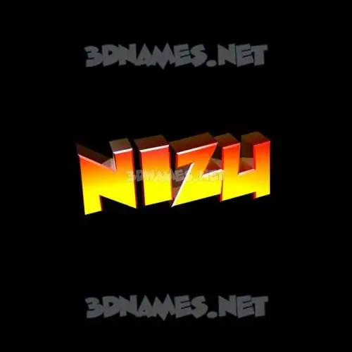 nizu in Black Background style - 3D name wallpaper nizu in Black Background style - 3D name wallpaper