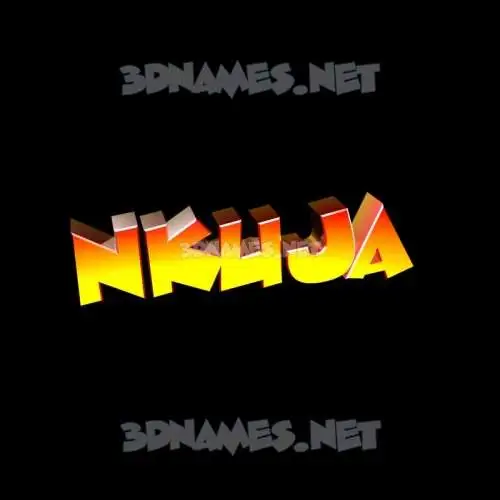 nkuja in Black Background style - 3D name wallpaper nkuja in Black Background style - 3D name wallpaper