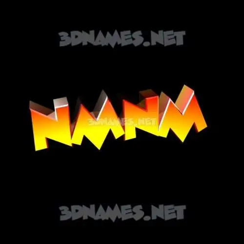 nmnm in Black Background style - 3D name wallpaper