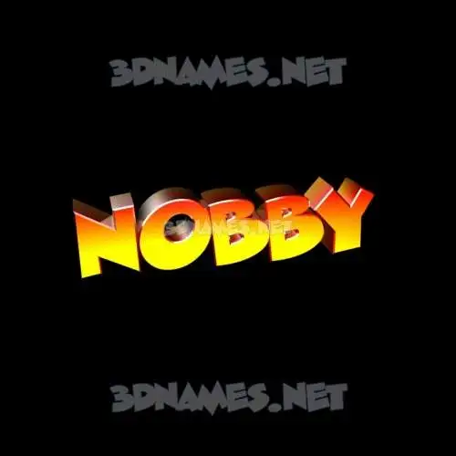 nobby in Black Background style - 3D name wallpaper nobby in Black Background style - 3D name wallpaper