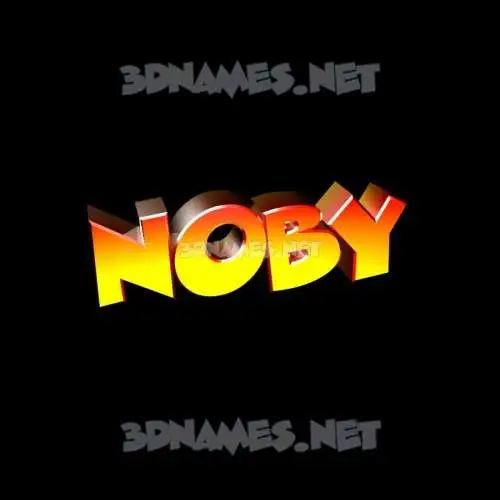noby in Black Background style - 3D name wallpaper noby in Black Background style - 3D name wallpaper