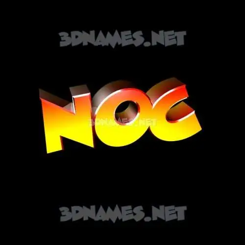 noc in Black Background style - 3D name wallpaper noc in Black Background style - 3D name wallpaper
