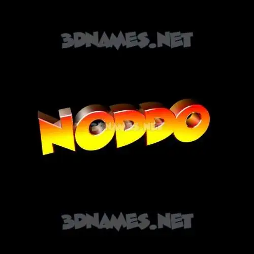 noddo in Black Background style - 3D name wallpaper noddo in Black Background style - 3D name wallpaper