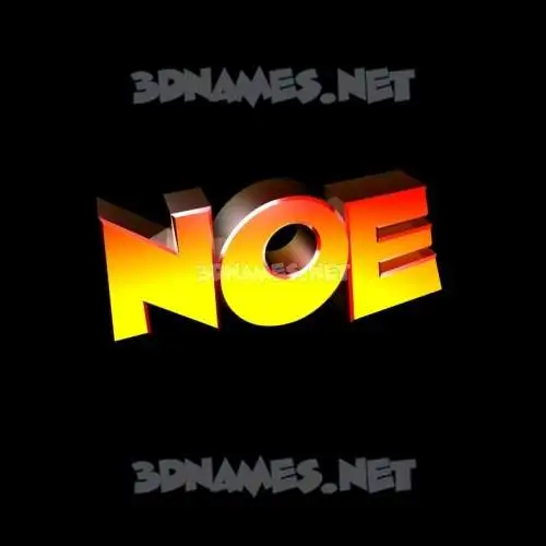 noe in Black Background style - 3D name wallpaper