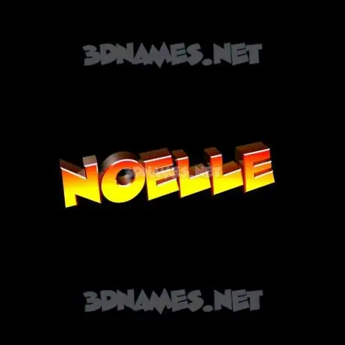 noelle in Black Background style - 3D name wallpaper