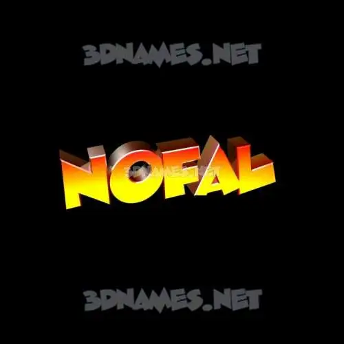 nofal in Black Background style - 3D name wallpaper nofal in Black Background style - 3D name wallpaper