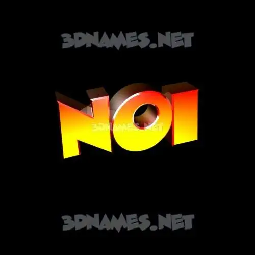 noi in Black Background style - 3D name wallpaper