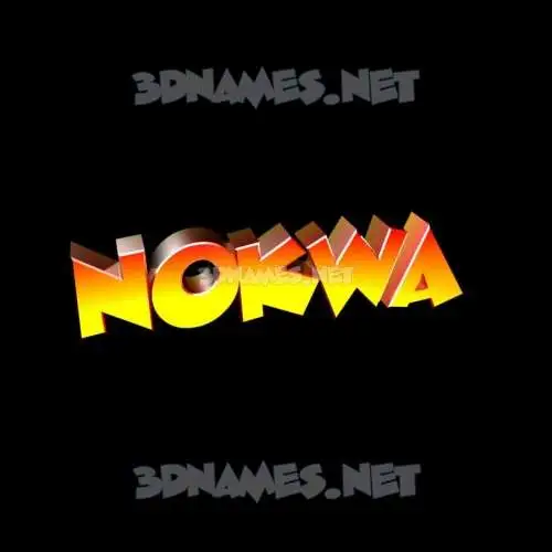 nokwa in Black Background style - 3D name wallpaper nokwa in Black Background style - 3D name wallpaper