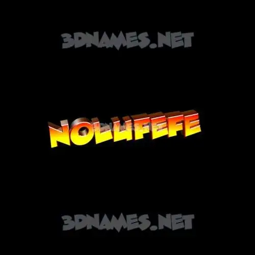 nolufefe in Black Background style - 3D name wallpaper