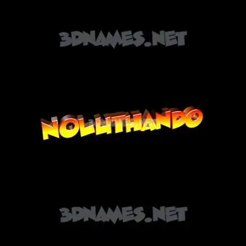 noluthando in Black Background style - 3D name wallpaper