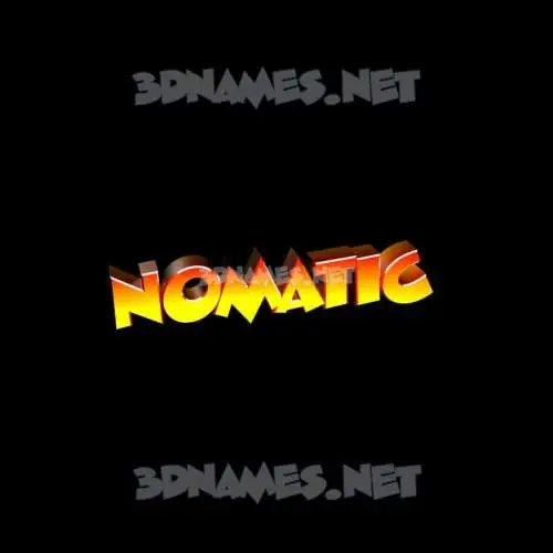nomatic in Black Background style - 3D name wallpaper nomatic in Black Background style - 3D name wallpaper