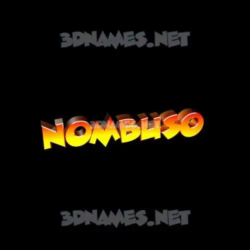 nombuso in Black Background style - 3D name wallpaper