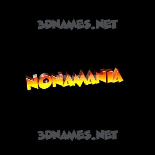 nonamania in Black Background style - 3D name wallpaper