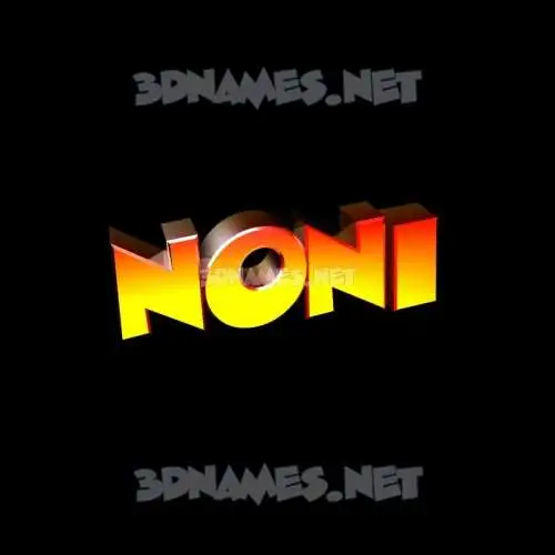 noni in Black Background style - 3D name wallpaper