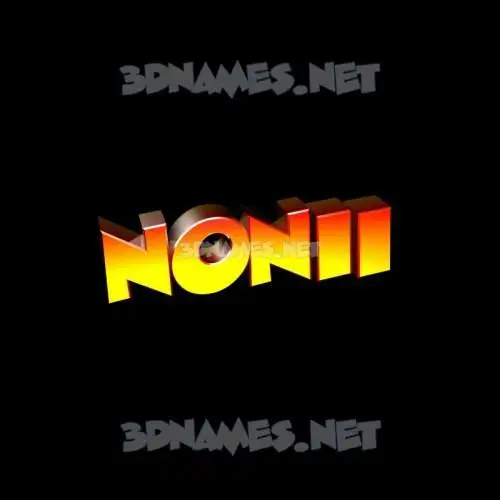 nonii in Black Background style - 3D name wallpaper nonii in Black Background style - 3D name wallpaper