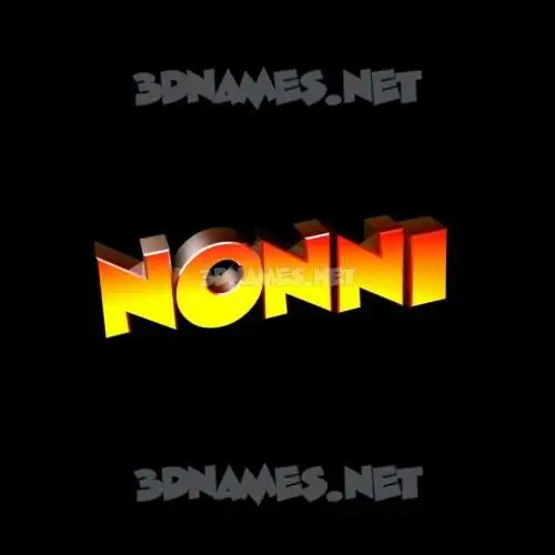 nonni in Black Background style - 3D name wallpaper