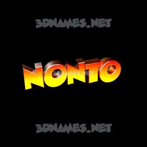 nonto in Black Background style - 3D name wallpaper