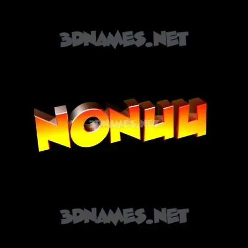 nonuu in Black Background style - 3D name wallpaper