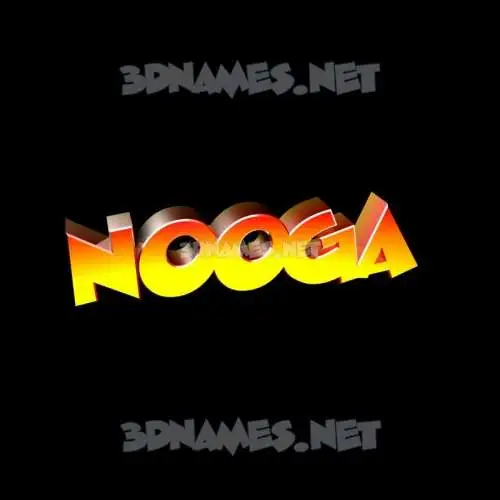 nooga in Black Background style - 3D name wallpaper