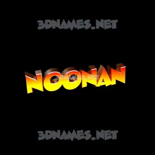 noonan in Black Background style - 3D name wallpaper