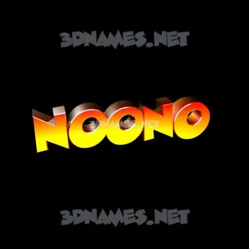 noono in Black Background style - 3D name wallpaper