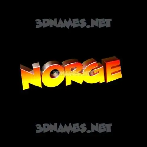 norge in Black Background style - 3D name wallpaper