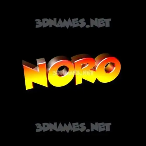 noro in Black Background style - 3D name wallpaper