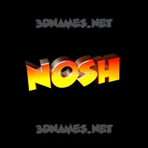 nosh in Black Background style - 3D name wallpaper nosh in Black Background style - 3D name wallpaper