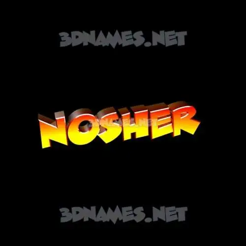 nosher in Black Background style - 3D name wallpaper nosher in Black Background style - 3D name wallpaper