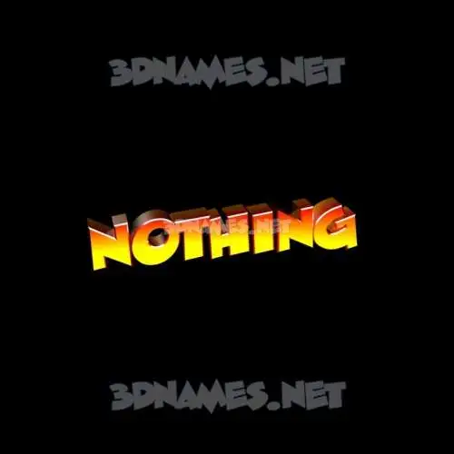 nothing in Black Background style - 3D name wallpaper nothing in Black Background style - 3D name wallpaper
