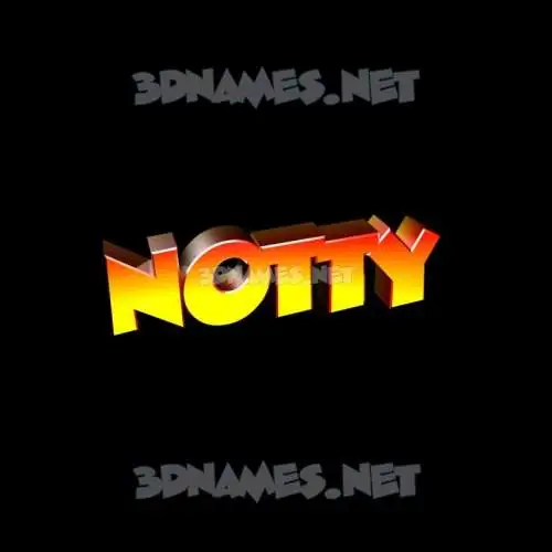 notty in Black Background style - 3D name wallpaper notty in Black Background style - 3D name wallpaper