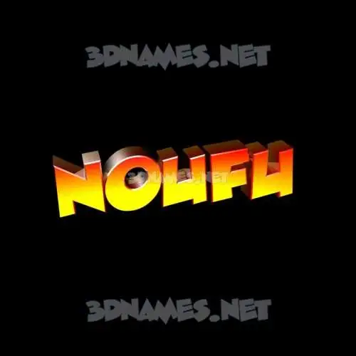 noufu in Black Background style - 3D name wallpaper noufu in Black Background style - 3D name wallpaper