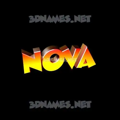 nova in Black Background style - 3D name wallpaper nova in Black Background style - 3D name wallpaper