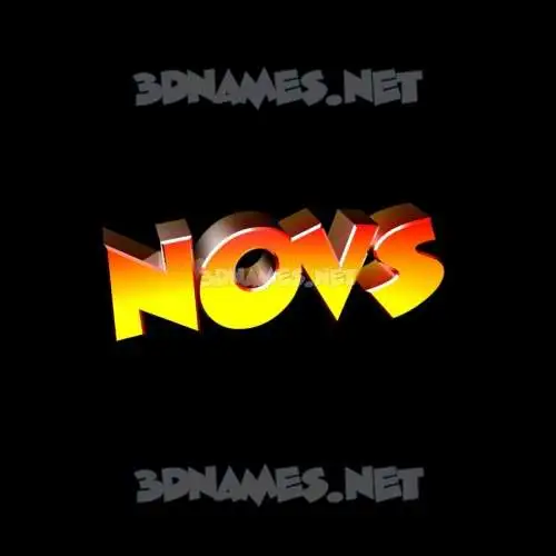 novs in Black Background style - 3D name wallpaper novs in Black Background style - 3D name wallpaper