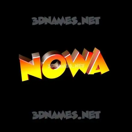 nowa in Black Background style - 3D name wallpaper nowa in Black Background style - 3D name wallpaper