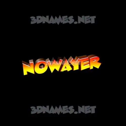 nowayer in Black Background style - 3D name wallpaper nowayer in Black Background style - 3D name wallpaper
