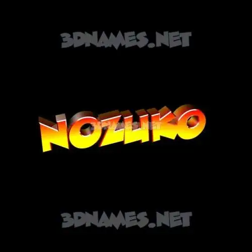 nozuko in Black Background style - 3D name wallpaper nozuko in Black Background style - 3D name wallpaper